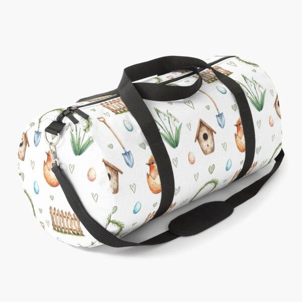Item preview, Spring Cottagecore Watercolor Pattern | Hatching Bird, Eggs & Garden Vibes designed and sold by HelgaCraftery.