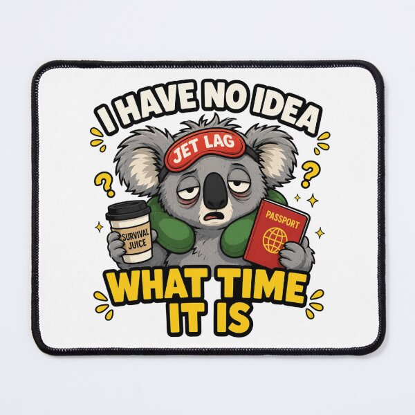 Item preview, Frequent Flyer Gift Jet Lag Koala designed and sold by Gentlestate.