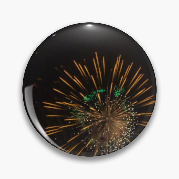 Item preview, Colorful Fireworks Display Fan Burst Over Night Sky designed and sold by Nmallia.