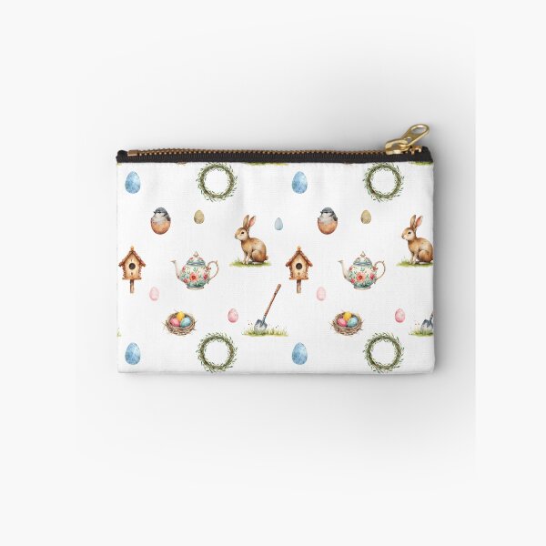 Item preview, Spring Cottagecore Watercolor Pattern | Bunny, Birds, Eggs & Garden Charm designed and sold by HelgaCraftery.