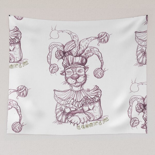 Item preview, Cat Clown (drawing by ACCI) designed and sold by VanyssaGraphics.