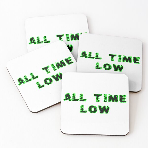 Item preview, All Time Low Green Glitch Text Aesthetic designed and sold by PixelParinda.