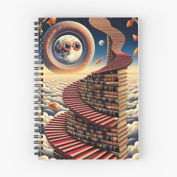 Item preview, Stairway of Books – Surreal Fantasy Design designed and sold by Dogandesighn.