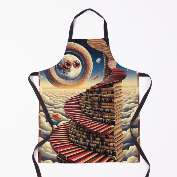 Item preview, Stairway of Books – Surreal Fantasy Design designed and sold by Dogandesighn.