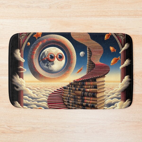 Item preview, Stairway of Books – Surreal Fantasy Design designed and sold by Dogandesighn.