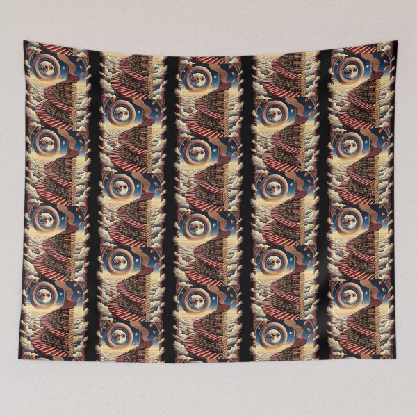Item preview, Stairway of Books – Surreal Fantasy Design designed and sold by Dogandesighn.