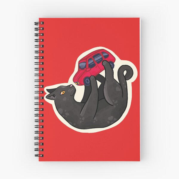 Item preview, Gato negro jugando con un coche designed and sold by Les Enfants des Possibles .