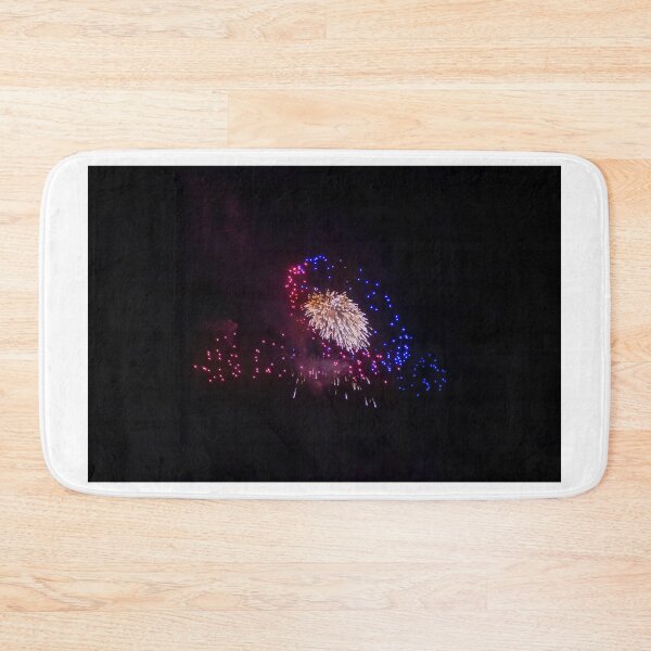 Item preview, Colorful Fireworks Display Fan Burst Over Night Sky designed and sold by Nmallia.