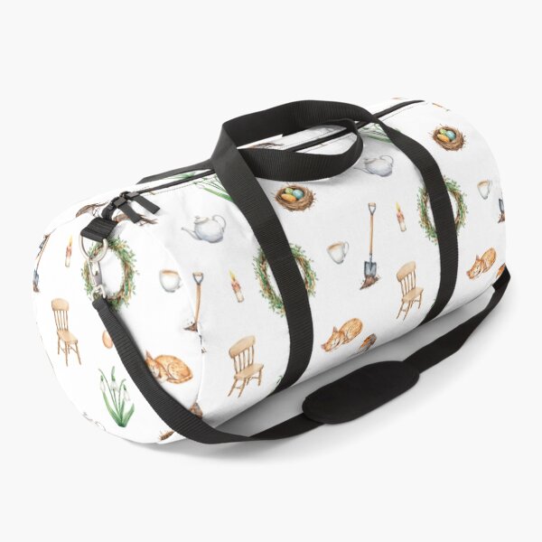 Item preview, Spring Cottagecore Watercolor Pattern | Garden Wreath, Cat & Cozy Home designed and sold by HelgaCraftery.