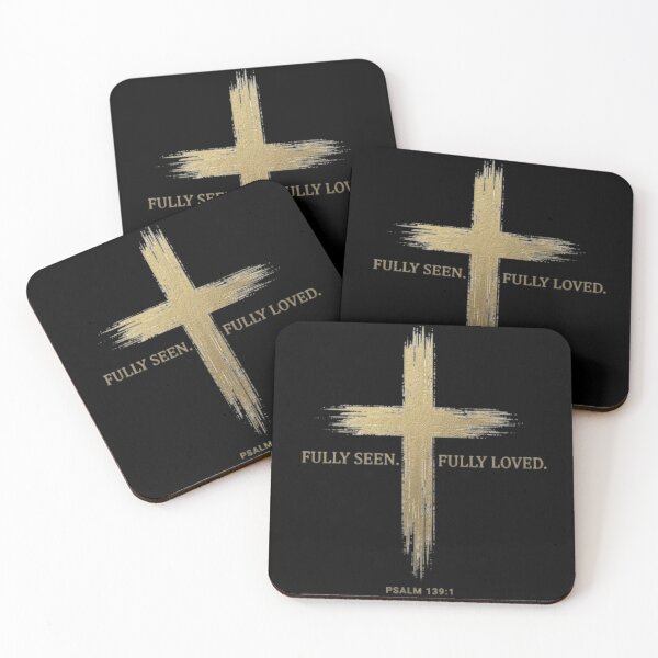 Item preview, KNOWN | Christian Faith Psalm 139:1 | Fully Seen Fully Loved Jesus Cross Design designed and sold by whatsthatdesign.
