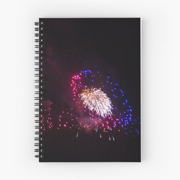Item preview, Colorful Fireworks Display Fan Burst Over Night Sky designed and sold by Nmallia.