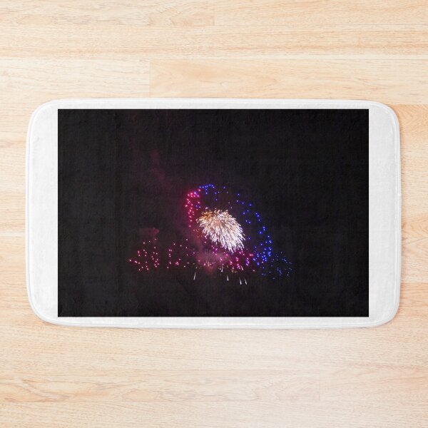 Item preview, Colorful Fireworks Display Fan Burst Over Night Sky designed and sold by Nmallia.