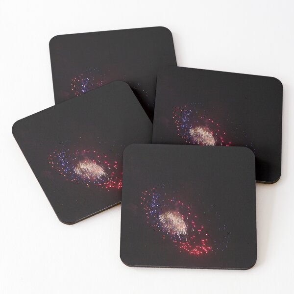 Item preview, Colorful Fireworks Display Fan Burst Over Night Sky designed and sold by Nmallia.