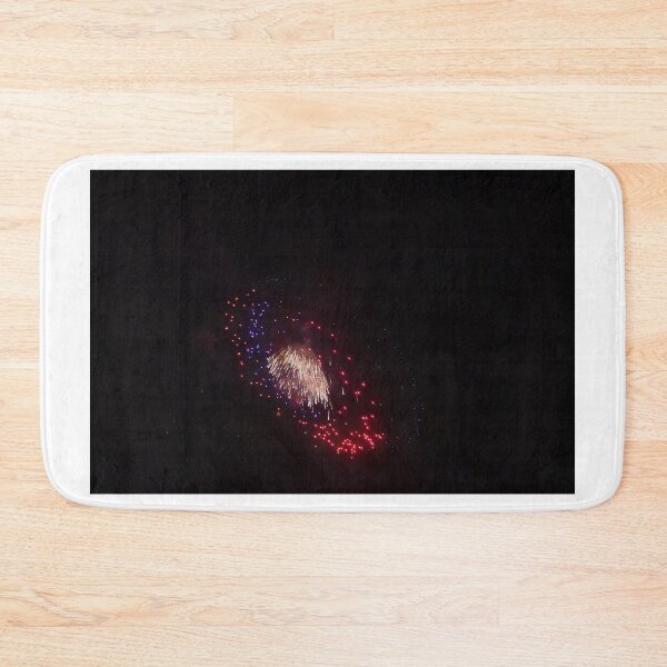 Item preview, Colorful Fireworks Display Fan Burst Over Night Sky designed and sold by Nmallia.