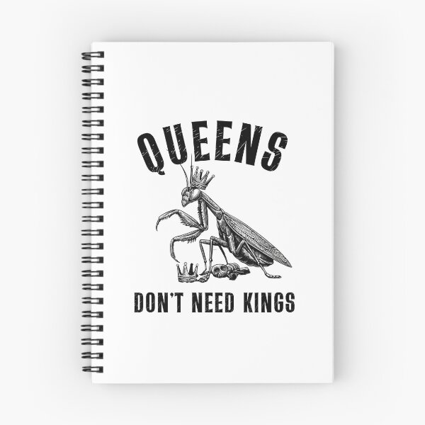 Item preview, Queens Don’t Need Kings Retro Mantis Shirt Funny Dark Humor Design designed and sold by Wild Pixel Studio.