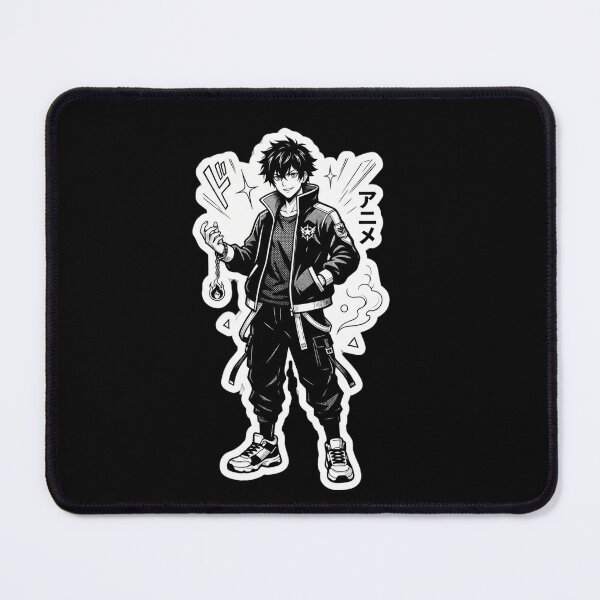 Item preview, Anime Boy Streetwear - Black and White Manga Aesthetic designed and sold by DanniJordan.