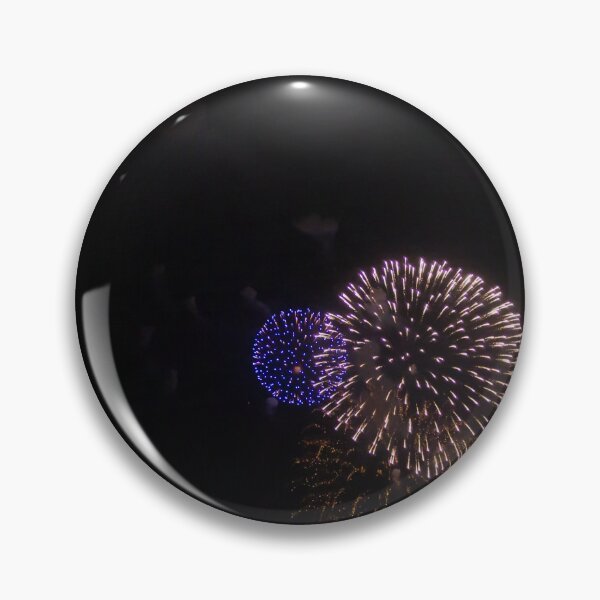 Item preview, Colorful Fireworks Display Fan Burst Over Night Sky designed and sold by Nmallia.