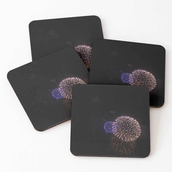 Item preview, Colorful Fireworks Display Fan Burst Over Night Sky designed and sold by Nmallia.
