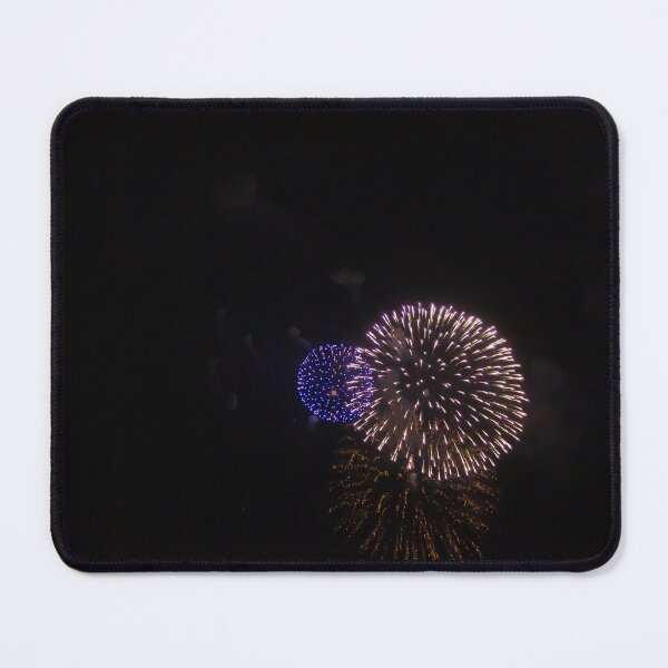 Item preview, Colorful Fireworks Display Fan Burst Over Night Sky designed and sold by Nmallia.