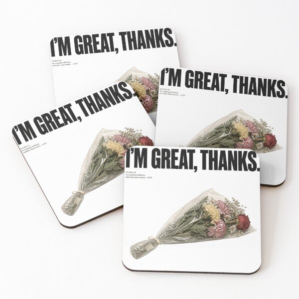 Item preview, Im Great Thanks Funny Modern Art Poster Aesthetic Print designed and sold by Notecrea.