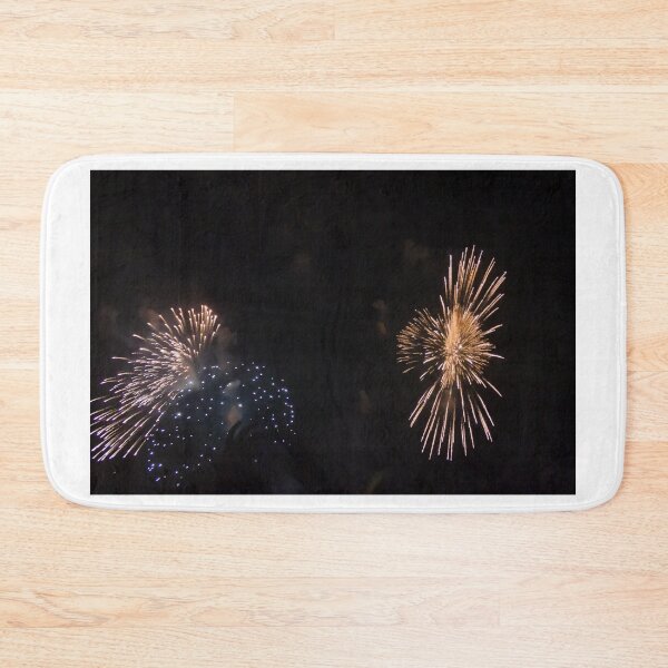 Item preview, Colorful Fireworks Display Fan Burst Over Night Sky designed and sold by Nmallia.