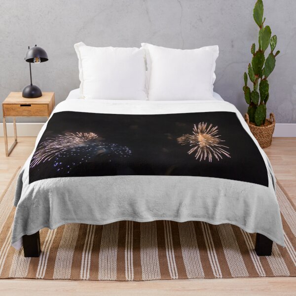 Item preview, Colorful Fireworks Display Fan Burst Over Night Sky designed and sold by Nmallia.