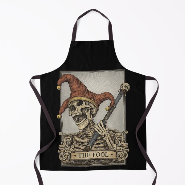 Item preview, The Fool Skeleton Tarot Card Vintage Gothic Design designed and sold by ByJD Assembly.