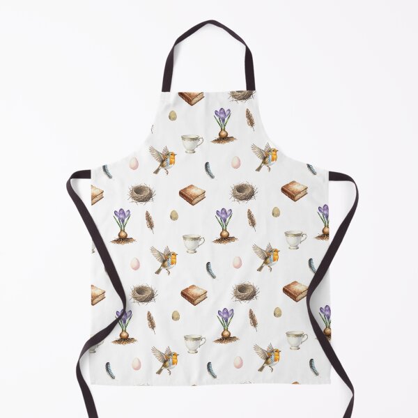 Item preview, Spring Cottagecore Watercolor Pattern | Robin, Crocus & Gentle Woodland designed and sold by HelgaCraftery.