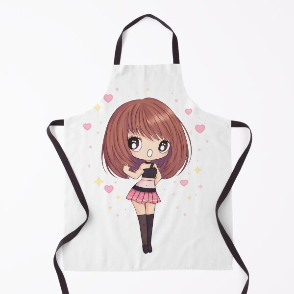 Aperçu de l'œuvre Fille chibi en jupe rose avec un dessin en forme de cœur créée et vendue par ammiespy.