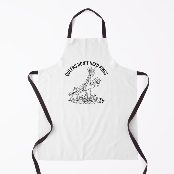 Item preview, Queens Don’t Need Kings Retro Mantis Shirt Funny Dark Humor Design designed and sold by Wild Pixel Studio.