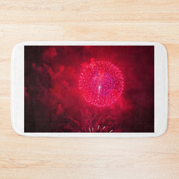 Item preview, Colorful Fireworks Display Fan Burst Over Night Sky designed and sold by Nmallia.
