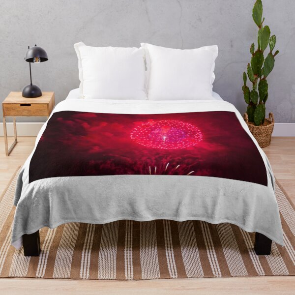 Item preview, Colorful Fireworks Display Fan Burst Over Night Sky designed and sold by Nmallia.