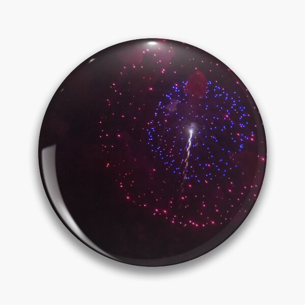 Item preview, Colorful Fireworks Display Fan Burst Over Night Sky designed and sold by Nmallia.