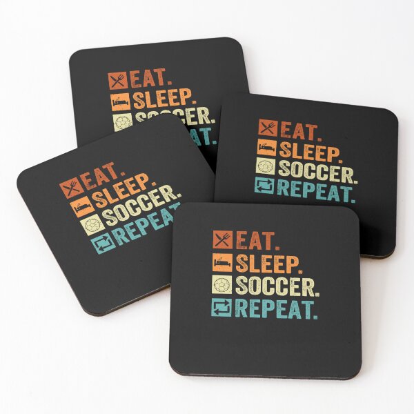 Item preview, Eat Sleep Soccer Repeat designed and sold by SiarheiYur.