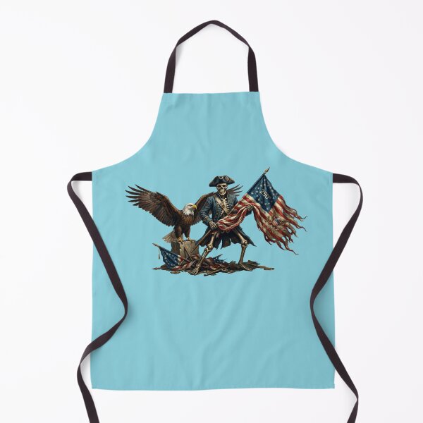 Item preview, Skeleton Patriot with Bald Eagle Flag PNG, 250th Anniversary America 2026, Vintage USA Freedom Design designed and sold by BreezifyDesignStudio.
