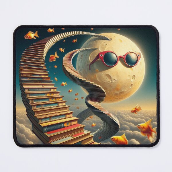 Item preview, Book Staircase – Surreal Fantasy Sky designed and sold by Dogandesighn.
