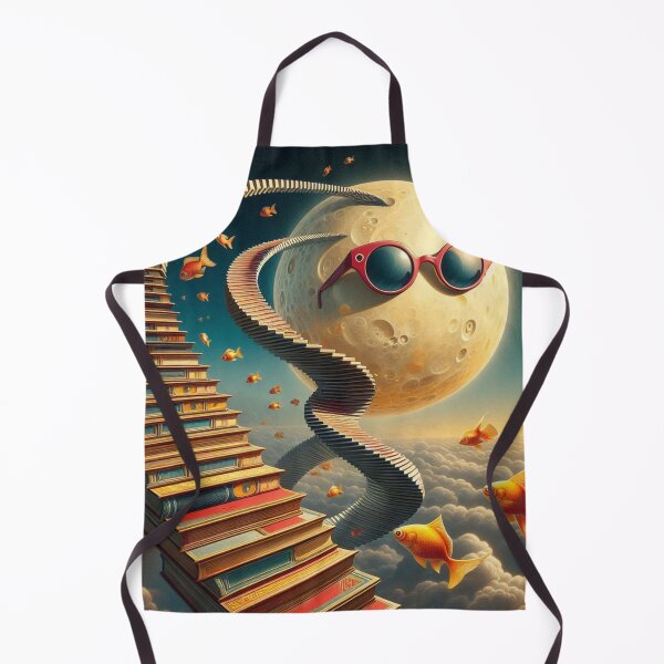Item preview, Book Staircase – Surreal Fantasy Sky designed and sold by Dogandesighn.