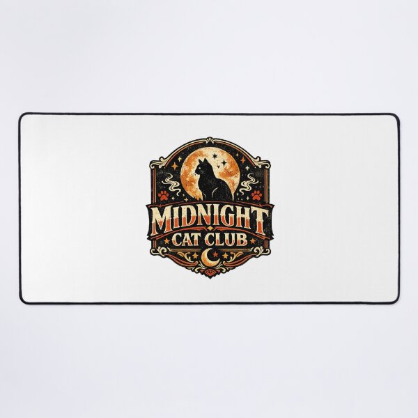 Item preview, Midnight Cat Club Vintage Retro Black Cat Design designed and sold by DailyTrendFinds.