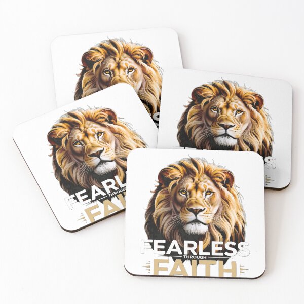 Item preview, Fearless Faith Lion – Christian Streetwear Graphic T-Shirt designed and sold by Lydia's Faith & Nature Art.