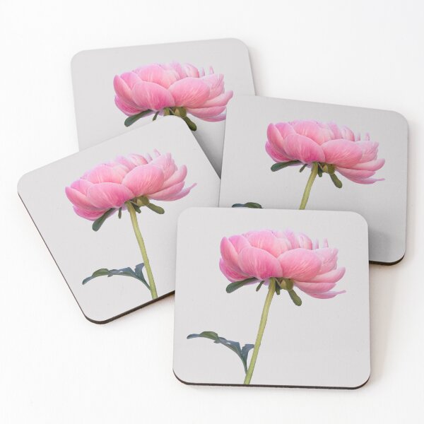 Item preview, Beautiful pink peony flower stem designed and sold by KRFNatureGifts.