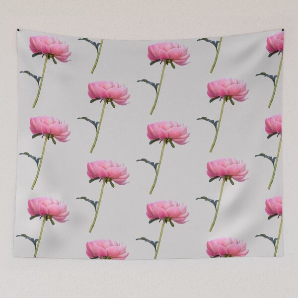 Item preview, Beautiful pink peony flower stem designed and sold by KRFNatureGifts.