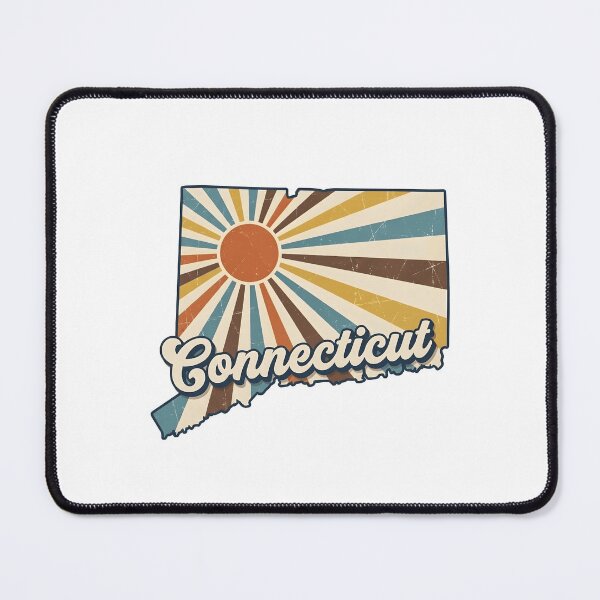 Item preview, Connecticut Retro Sunset State Silhouette – Vintage Distressed Design designed and sold by Paper Drip.