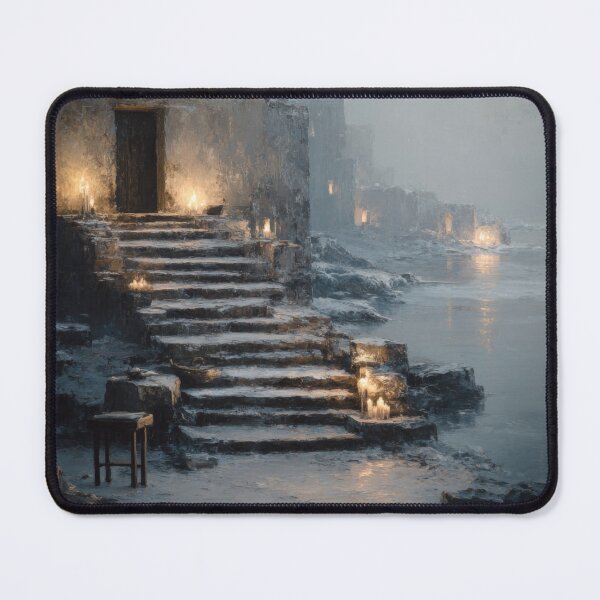 Item preview, Abandoned Northern Kingdom | Atmospheric Dark Academia Coastal Fantasy Art designed and sold by CosmicAnomaly.
