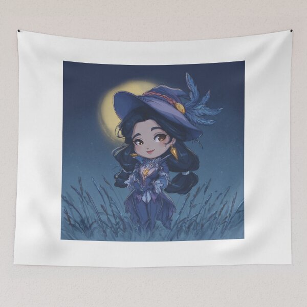 Item preview, Chibi Lunar Witch | Cute Moonlit Sorceress Art designed and sold by MyChibiArts.