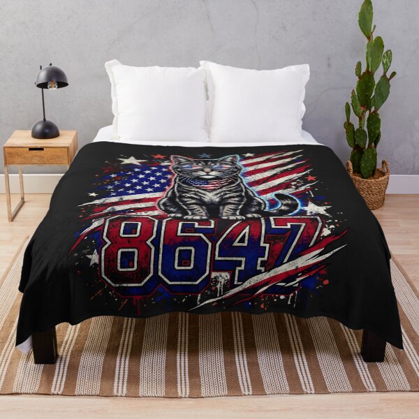 Item preview, Patriotic Cat 8647 American Flag Vintage Freedom Vibes designed and sold by FreshVibe Prints.