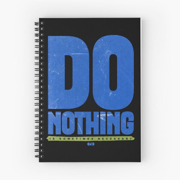 Item preview, Do Nothing — Brutalist Typography Mental Health Design designed and sold by Decorador de Corazones.