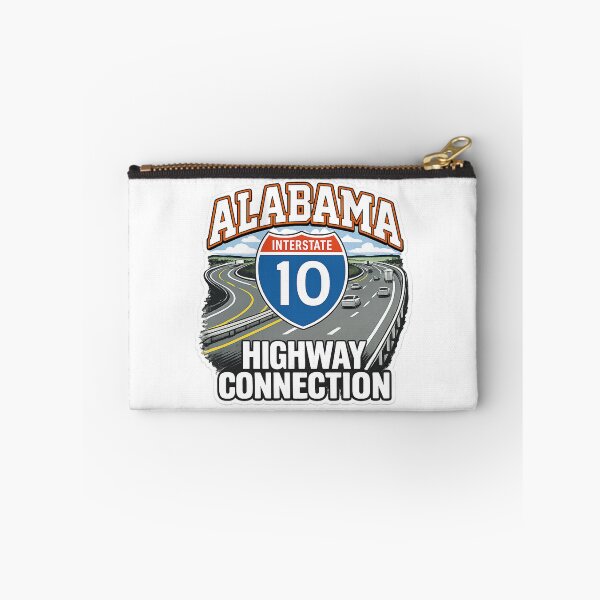 Item preview, Alabama Interstate 10 Highway Connection – Retro Road Trip Tee designed and sold by MerchlyMike.