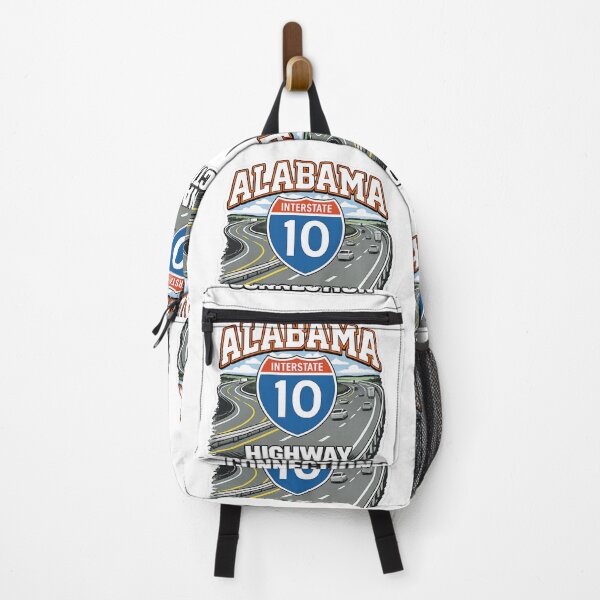 Item preview, Alabama Interstate 10 Highway Connection – Retro Road Trip Tee designed and sold by MerchlyMike.