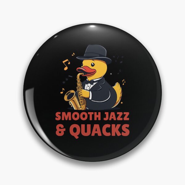 Item preview, Jazz Duck – Smooth Jazz and Quacks Funny Saxophone Duck designed and sold by RubberQuack.