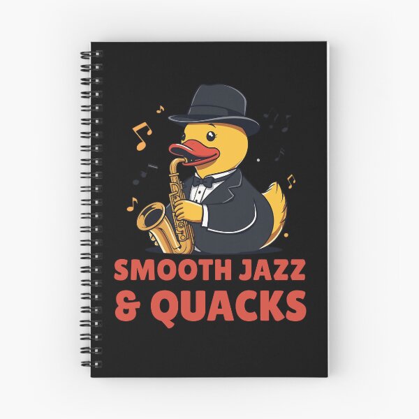 Item preview, Jazz Duck – Smooth Jazz and Quacks Funny Saxophone Duck designed and sold by RubberQuack.